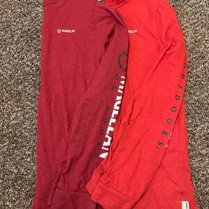 Magellan Outdoors Red and Maroon Long Sleeve Shirts